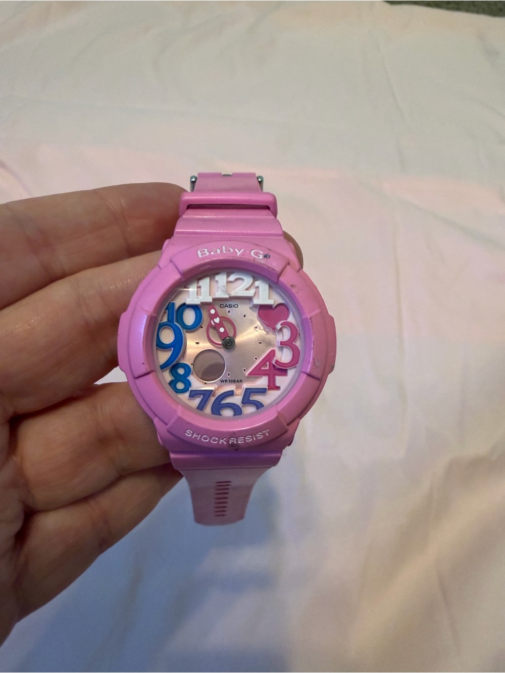 Casio Baby-G BGA-131 analog-digital watch in bright pink